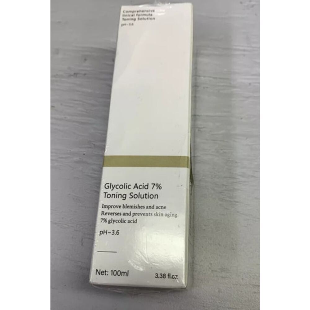 Glycolic Acid 7% Toning Solution Reverses Skin Aging 3.38 oz New In Box Sealed